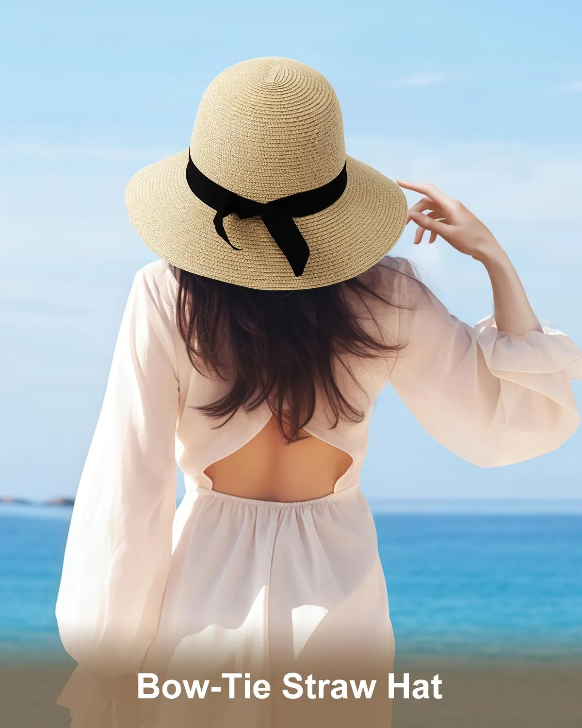 Zylioo 2XL/XL/L/M/S Womens Straw Hat,Wide Brim Sun Protection Beach Hats,UPF 50  Floppy Summer Hat for Small Heads