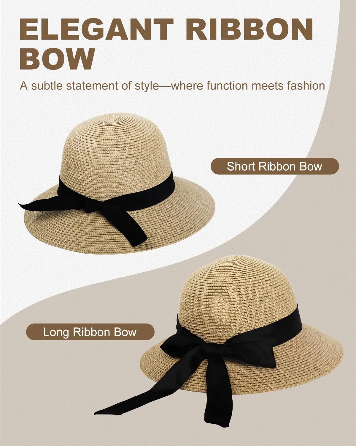 Zylioo 2XL/XL/L/M/S Womens Straw Hat,Wide Brim Sun Protection Beach Hats,UPF 50  Floppy Summer Hat for Small Heads